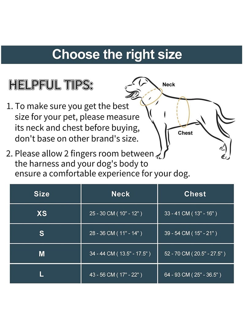 SYOSI حزام خفيف الوزن للكلاب قابل للتعديل متين وقابل للتنفس صدرية حيوانات أليفة بحزام مع وسادة ناعمة ومريحة، سهل التنظيف، للكلاب الصغيرة والمتوسطة والكبيرة S، Navy - Image 4