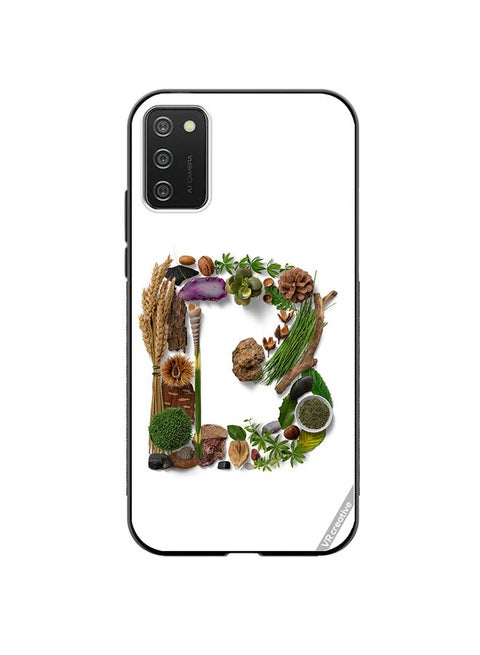 Protective Case Cover For Samsung Galaxy A02s Alphabet B Design Multicolour