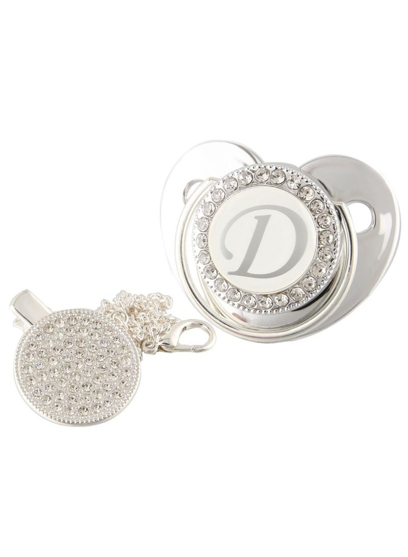 Loquat Baby Letter Shiny Diamond Pacifier - Image 1