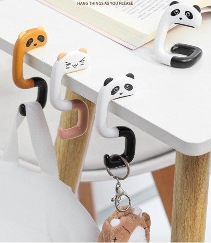 Real West Foldable Bag Hanger with Cute Animal Figure 