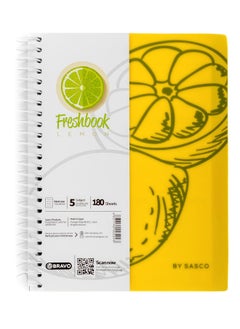 Bravo Bravo Fresh Notebook Med size 180 Sheets - Yellow 