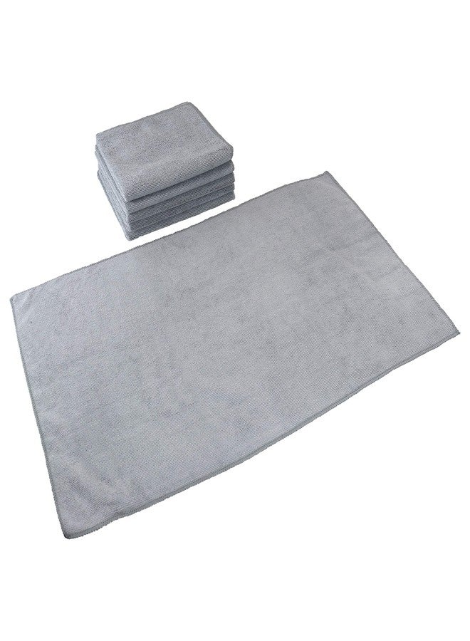 Arkwright, LLC Arkwright Microfiber Gym Towel - Pack of 12 - Super Soft, Quick Dry Workout Sweat Towels, 300 GSM Lightweight & Absorbent for Sports, Working Out, Yoga, and Spa, 16 x 27 in, Grey - Image 3