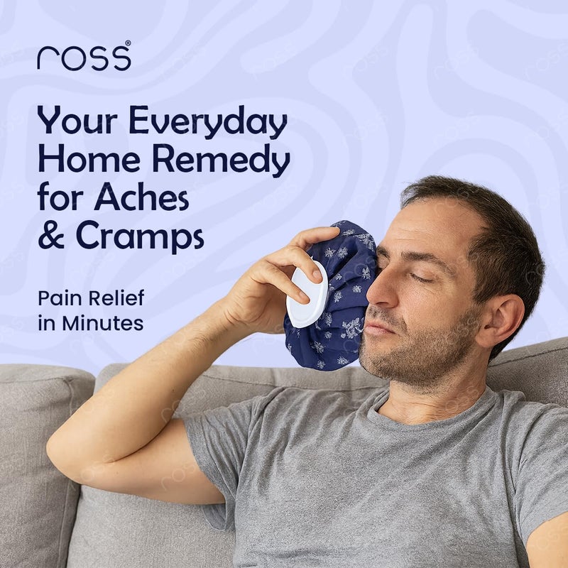 ROSS Reusable Ice Bag for Cold Therapy – Fabric Ice Pack for Pain Relief, Injuries, Headaches, Knee, Shoulder, Elbow, Muscle Strain, Swelling – Leak-Proof Waterproof Design with Screw Cap Lid (9 Inch)- Multicolor - Image 5