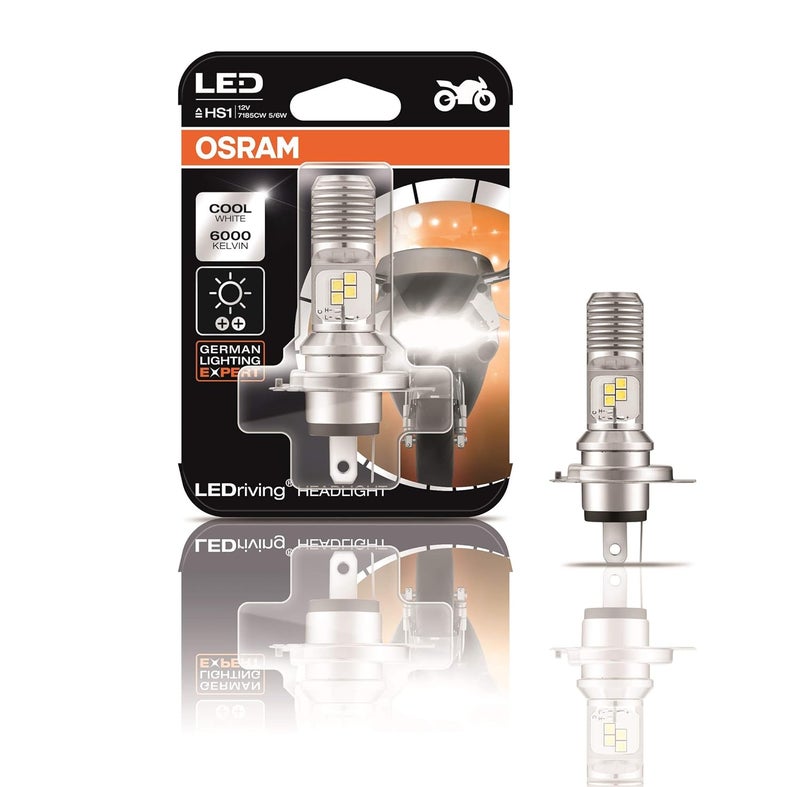 OSRAM مصباح LEDriving الأمامي للدراجات HS1 7285CW 5/6W 12V PX43T عبوة بلاستيكية، أبيض بارد - Image 2