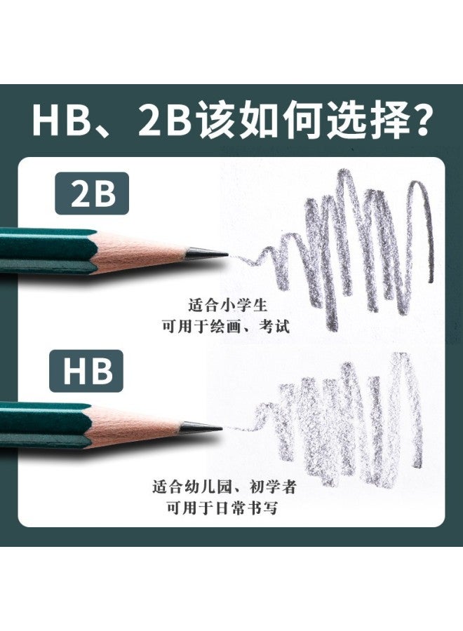 Deli B Pencil Primary School Exam Special Hb Children Hexagon Rod Sketch Pencil Stationery Supplies Primary School - Image 2