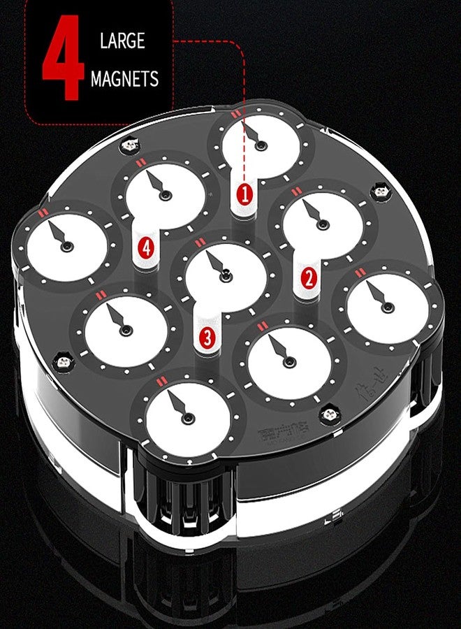 LiangCuber QY Toys Chuanshi Clock Puzzle，Magnetic Magic Clock Puzzle Educational Cube Toy for Kids and Adult Gifts - Image 4