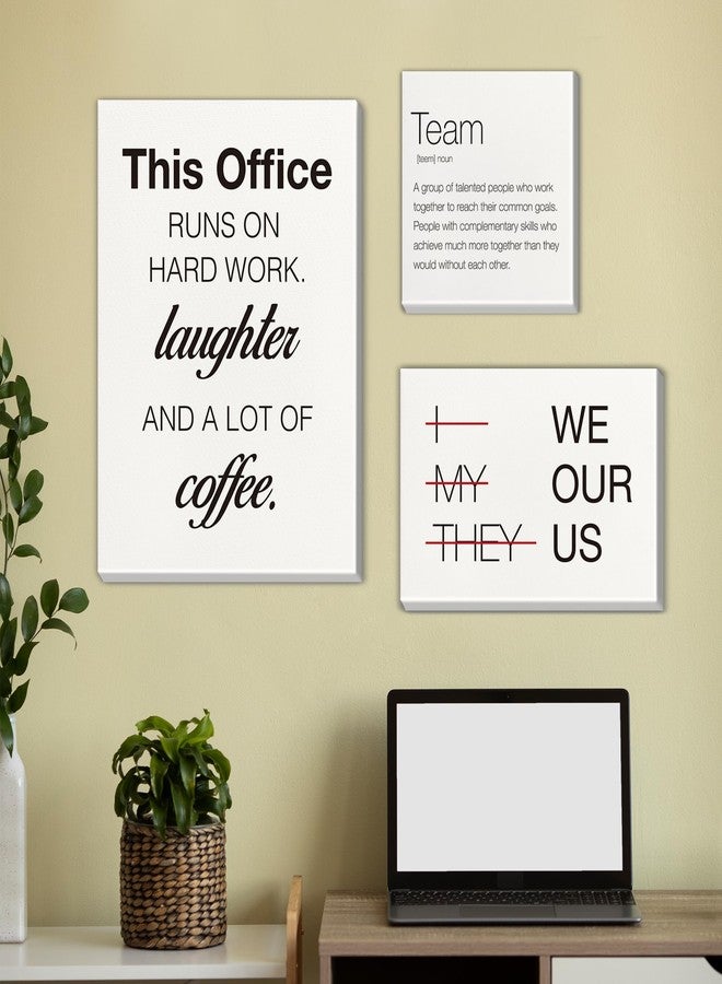 Nvhai Inspirational Wall Decor for Office Teamwork Wall Art Motivational Posters Set of 6 Framed Modern Office Team Canvas Artwork, Team Gifts - Image 5