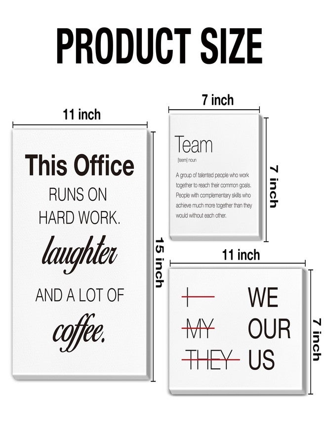 Nvhai Inspirational Wall Decor for Office Teamwork Wall Art Motivational Posters Set of 6 Framed Modern Office Team Canvas Artwork, Team Gifts - Image 2