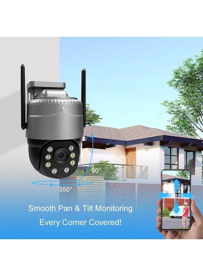 ELTRAZONE 3MP Outdoor WiFi Smart Camera with PTZ Control, Two-Way Audio, Motion Alerts, Night View, Waterproof Design, and Remote App Monitoring – Black - Image 5