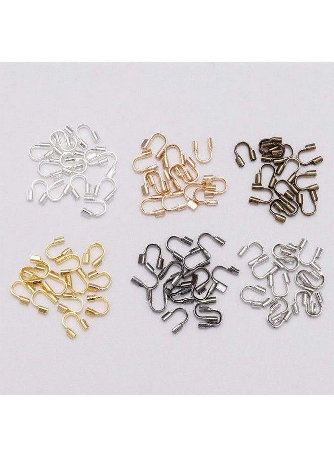 EXCEART - 300Pcs Sterling Silver Small Wire Guard Thread Brass Wire Guardian Wire Protector For Jewelry Making - Image 1