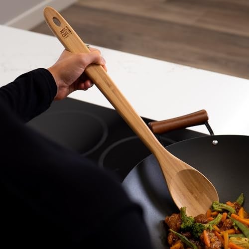 Joyce Chen Burnished Bamboo Mixing Spoon, 18-Inch - Image 3