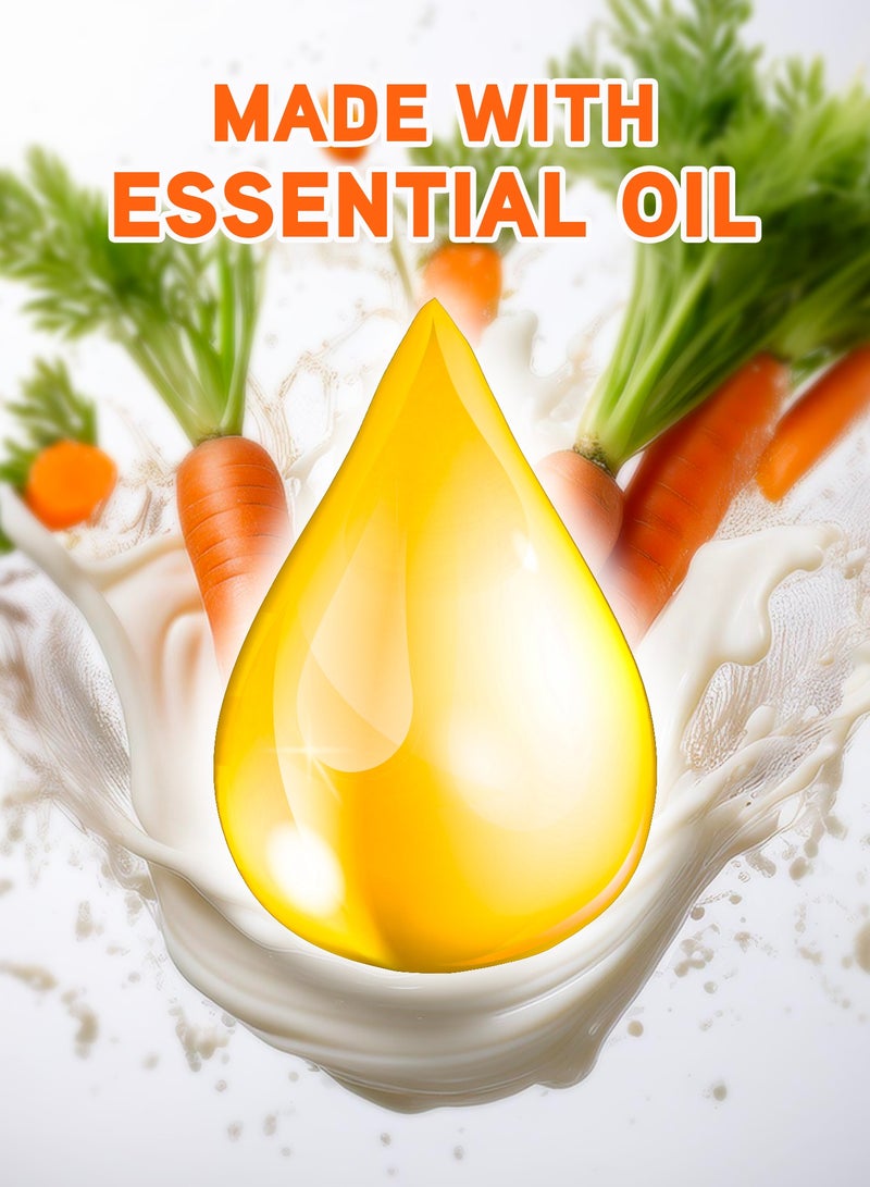 Elegant 6-Pieces Carrot & Milk Shower Gel 1 Liter - Image 3