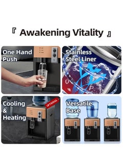 Generic Water Cooler Dispenser 3 Temperature Settings Top Loading Water Cooler Dispenser for Home Office School  - Image 2