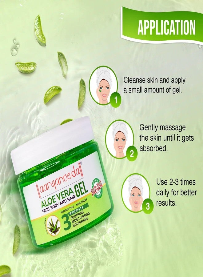 Aryanveda Aloe Vera Gel 400 ml | 100% Pure Natural with Vitamin E | For Face, Skin, Hair Care | Hydrating & Soothing Gel for All Skin Types Pack Of 1 (400) - Image 5