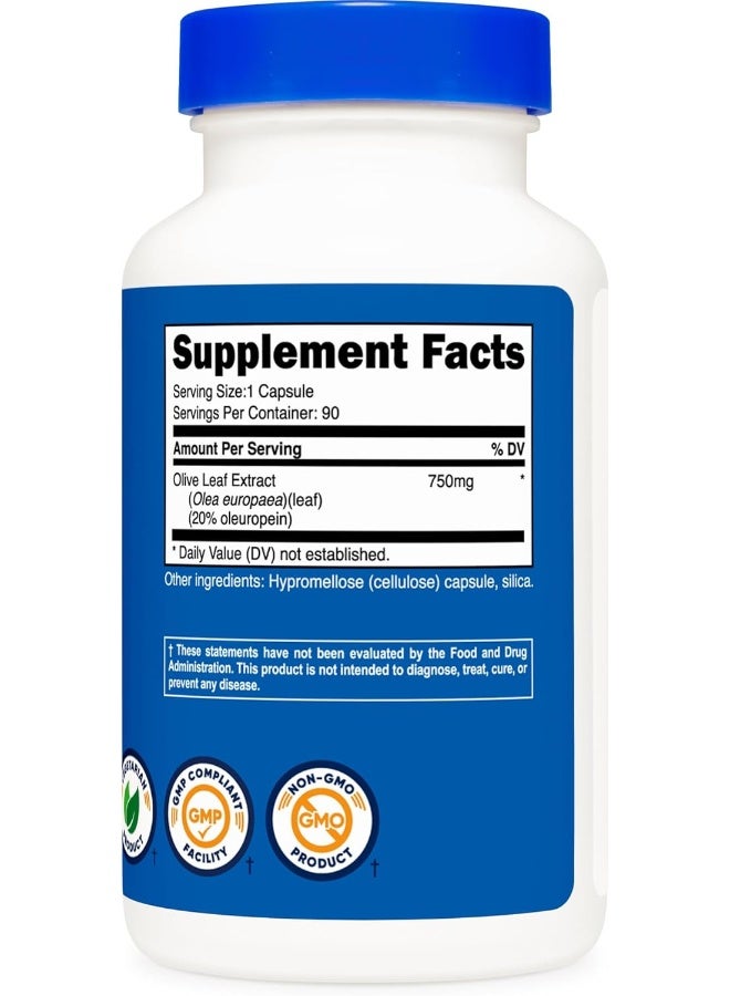 مستخلص أوراق الزيتون من نيوتريكوست، 20% أوليوروبين 750 ملغ، 90 كبسولة - Image 5