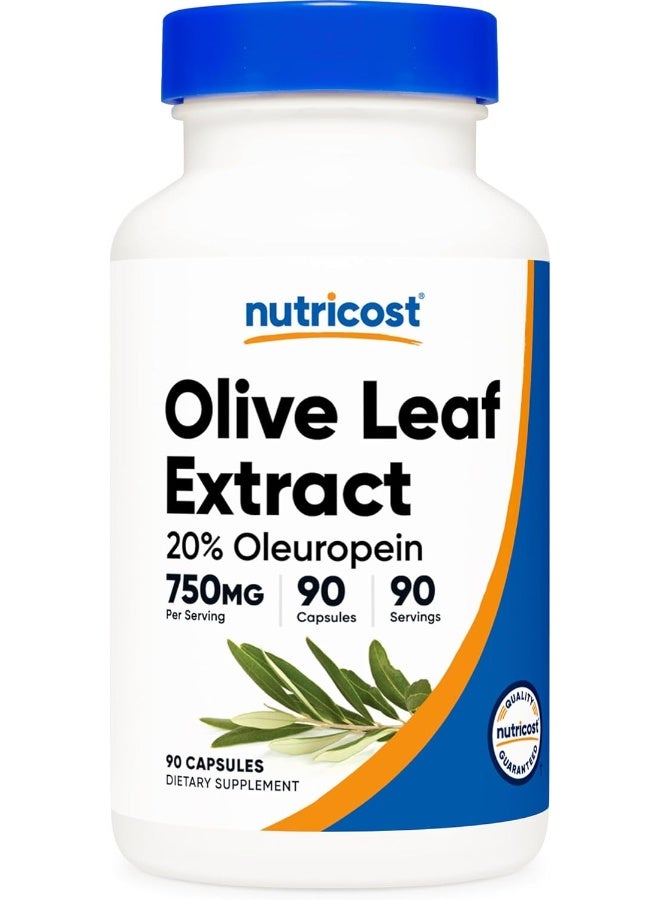 مستخلص أوراق الزيتون من نيوتريكوست، 20% أوليوروبين 750 ملغ، 90 كبسولة - Image 1