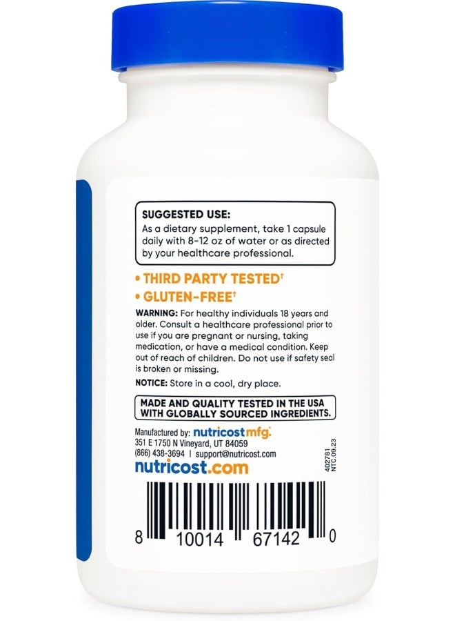 مستخلص أوراق الزيتون من نيوتريكوست، 20% أوليوروبين 750 ملغ، 90 كبسولة - Image 4