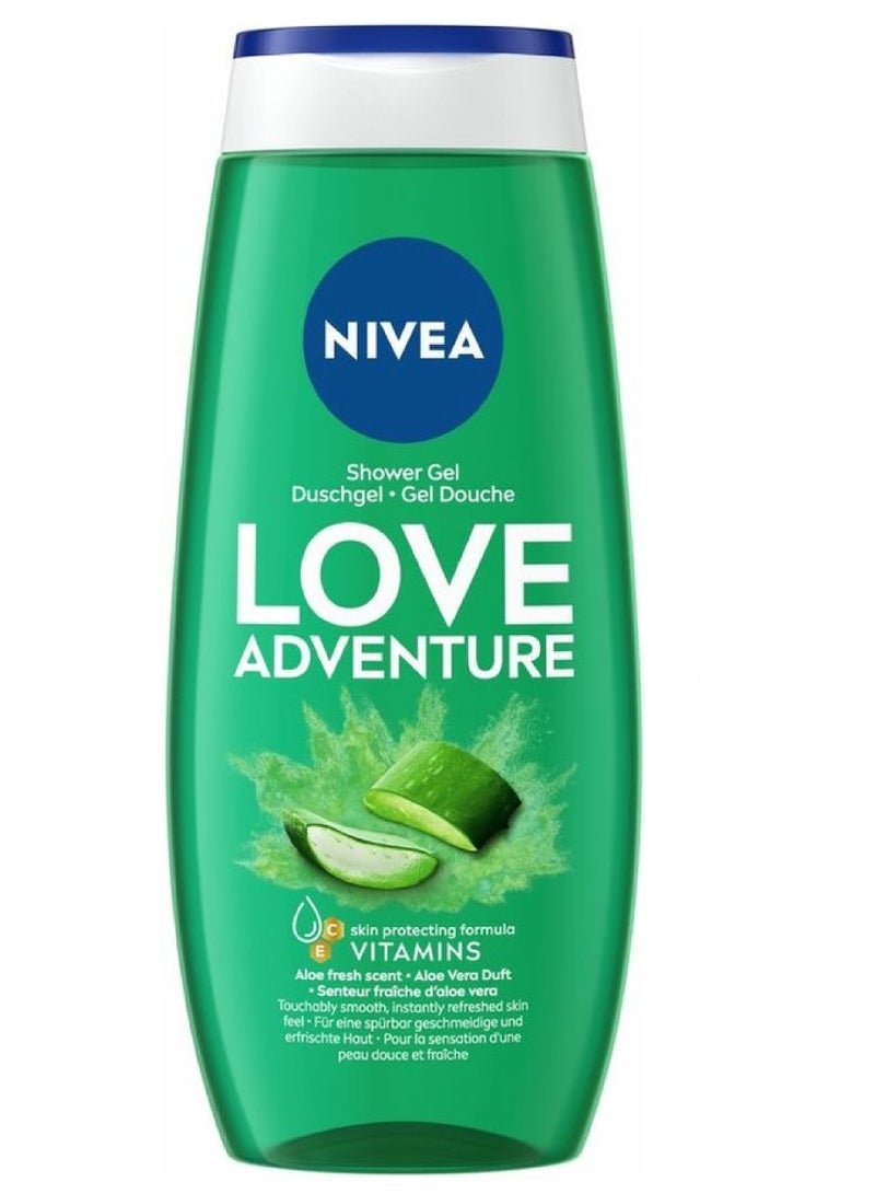 Nivea جل استحمام نيفيا مغامرة الحب بالصبار 250 مل