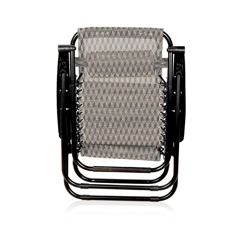 STAR WORK Stainless Steel Zero Gravity Chair Lawn Chair Recliner Lounge Portable Camping Folding Beach Chair With Removable Pillow Roon Diamond - Image 3