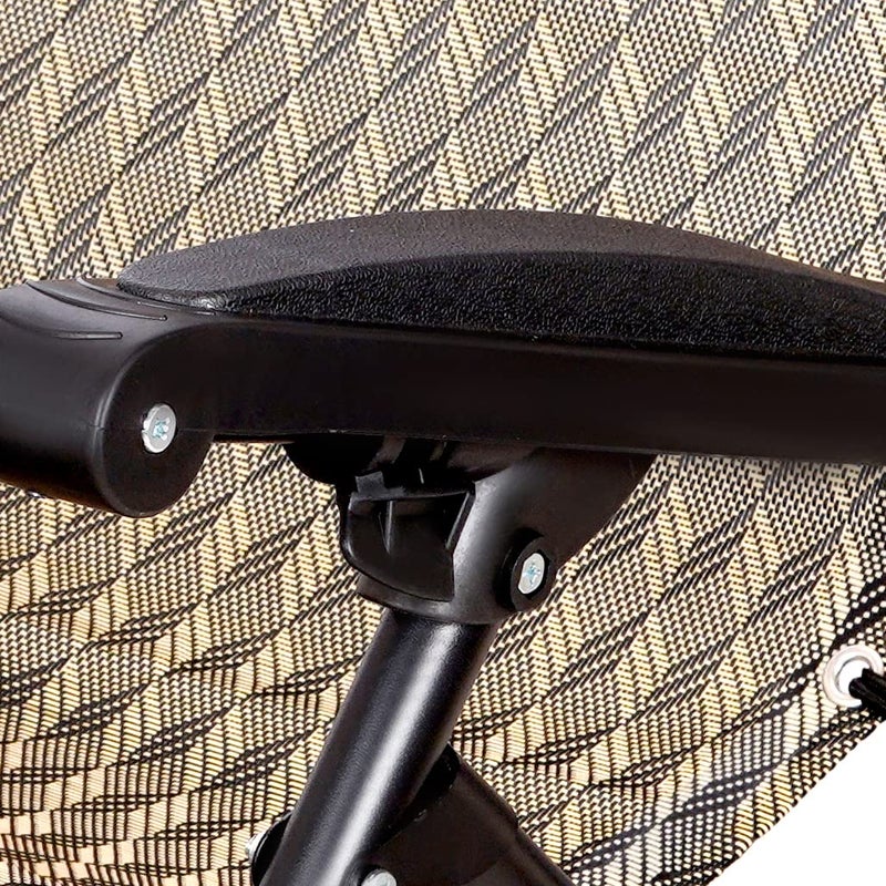 STAR WORK Stainless Steel Zero Gravity Chair Lawn Chair Recliner Lounge Portable Camping Folding Beach Chair With Removable Pillow Roon Diamond - Image 4