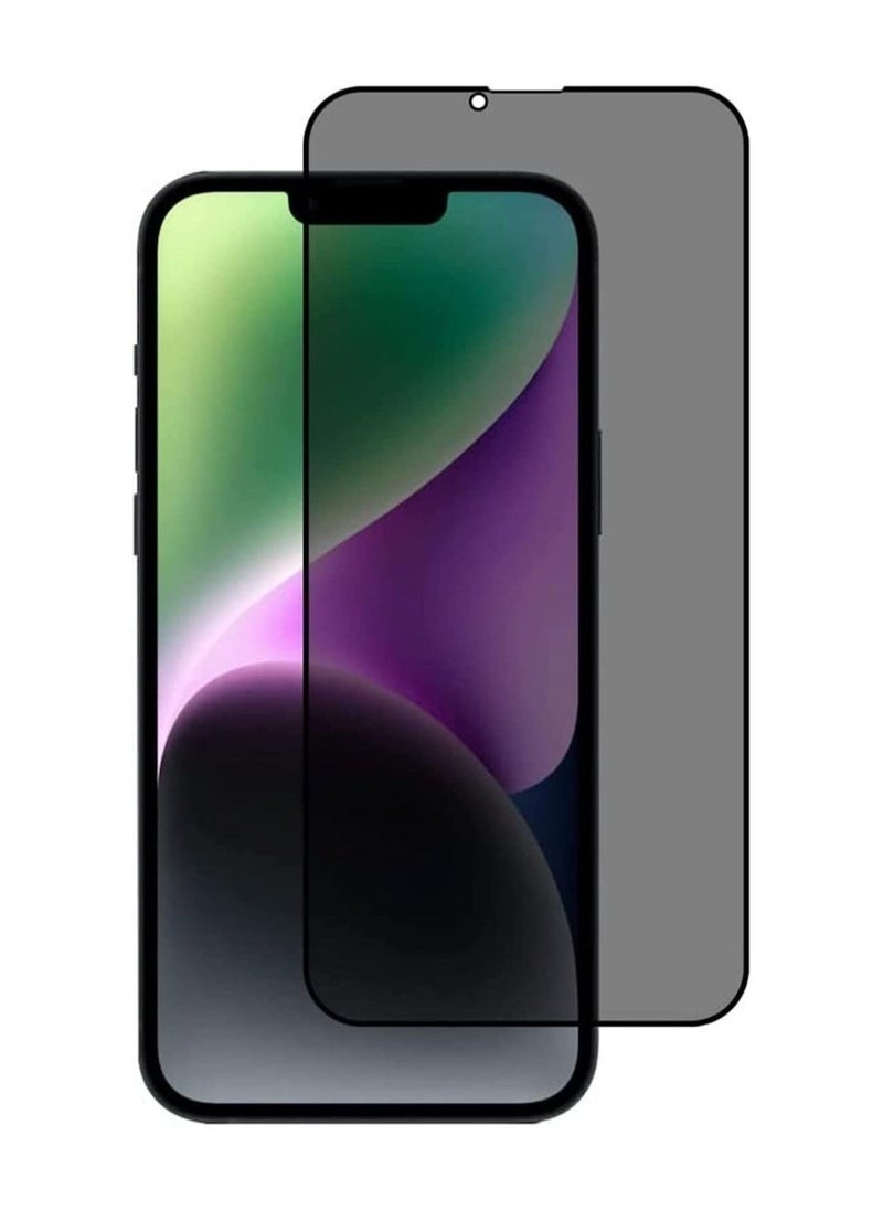 Raxoom iPhone 14 Privacy Screen Protector Anti-Spy Tempered Glass Film 9H Hardness Scratch Resistant Bubble Free Anti Spy Tempered Glass Screen Protector - Image 1