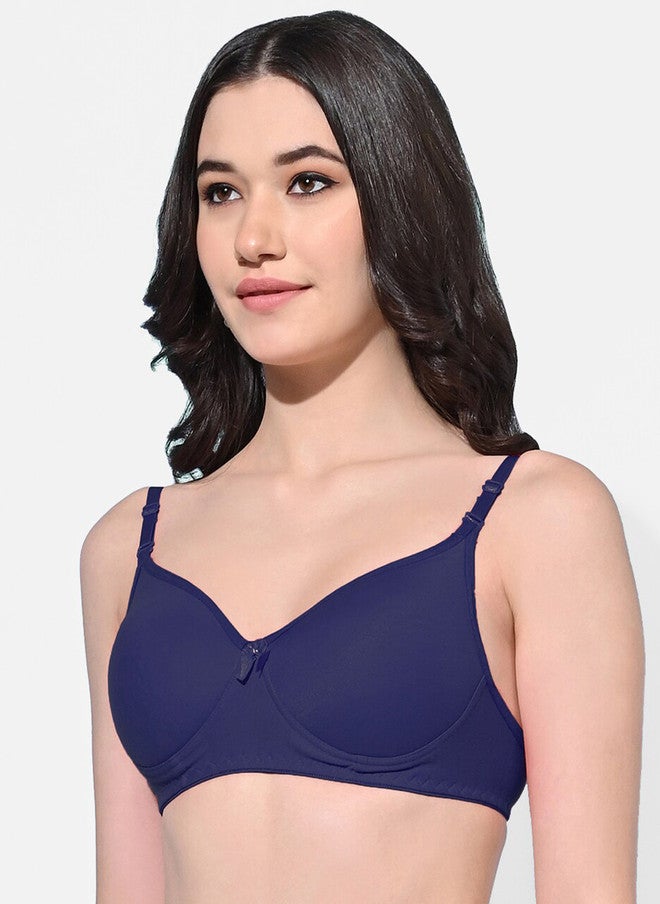 FIMS Pack Of 3 Full Coverage Lightly Padded Everyday Bras With All Day Comfort - Image 4