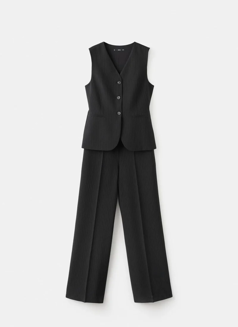 MANGO  Pinstripe suit-style jumpsuit for Women | Best Price UAE