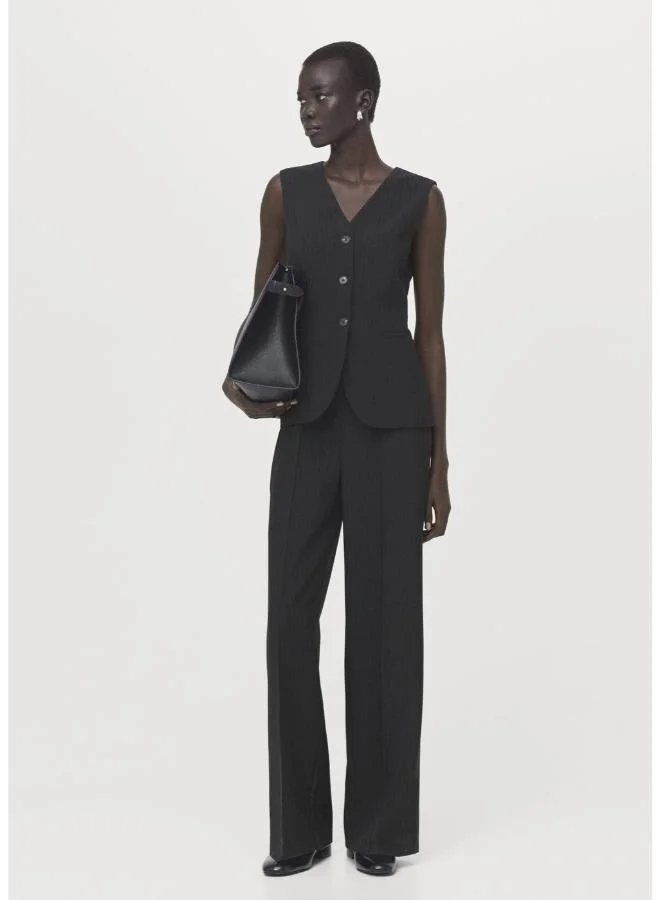 مانجو Pinstripe suit-style jumpsuit