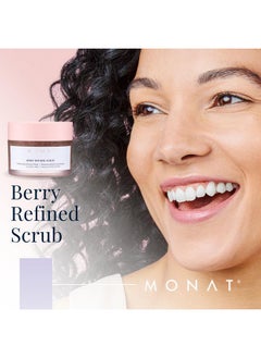 monat MONAT Berry Refined Scrub™ - Perfecting Exfoliator Mask with Skin-Brightening AHAs and Cranberry Seeds, 87ml  - Image 2