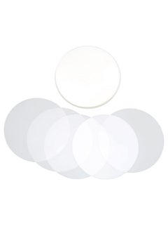 Zerodis Clear Film, 100Pcs Badge Film For Round Badge Button, Transparent Badge Protective Film For Diy Button Maker Clear Stampsstamps(58Mm/2.3In)  - Image 1