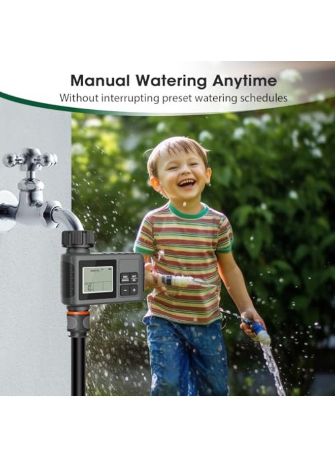 Generic Smart Hose Watering Timer,Programmable Drip Irrigation Timer,Programmable Water Valve Controller,Automatic Irrigation Controller Hose Faucet Garden Drip Water Timer (1 Outlet) - Image 5