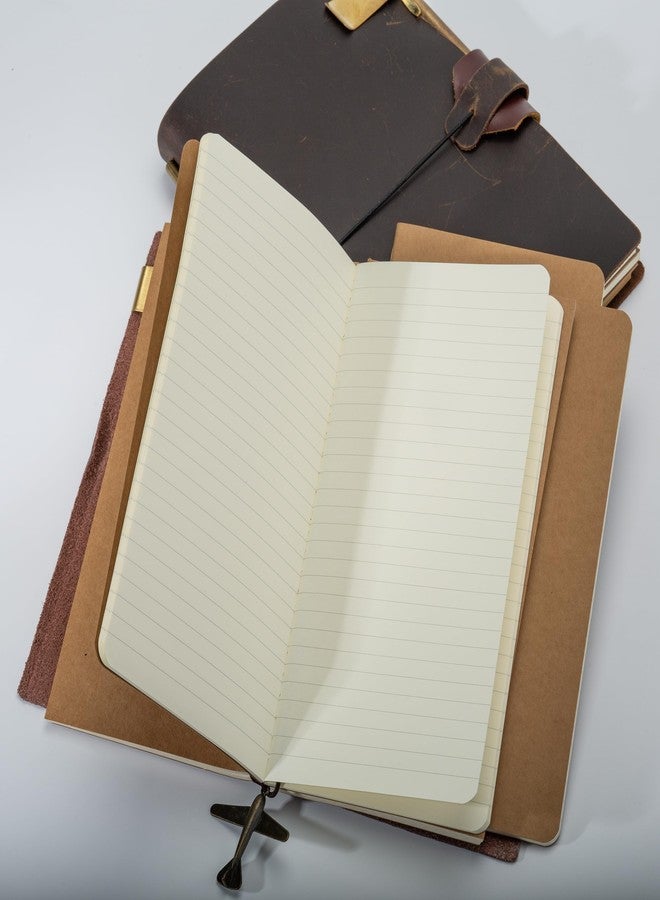 TWONE Travel Journal Set - 3 Notebooks for Unforgettable Moments - Soft Cover, Compact Size - 4.3” x 8.2” - 100gsm, 60 Ruled Pages/30 Sheets per Journal - Perfect for Travelers - Image 2