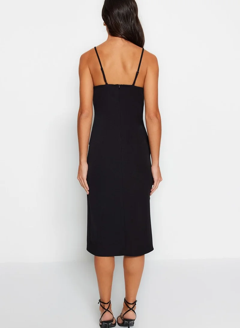 trendyol Strappy Button Detail Dress
