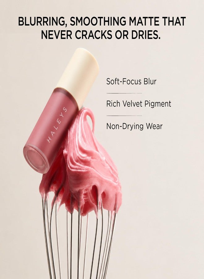 HALEYS Beauty Re-blur Velvet Matte Lip Cream, Cloud Soft Liquid Lipstick with Soft Focus Finish, Lightweight Smudge Resistant Lip Color for Women (Nectar) - Image 2