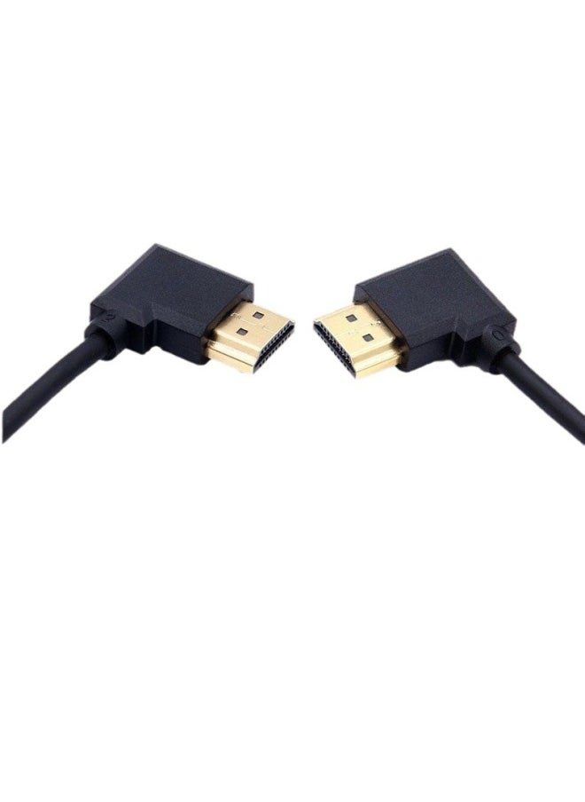 Generic Hdmi Elbow Line Hdmi Left Bend To Right Bend Line Double Bend Hdmi Line 90 Degree Elbow Hd Line Support-Color:Straight Head To Left Bend-Line Length:0.3m  - Image 5