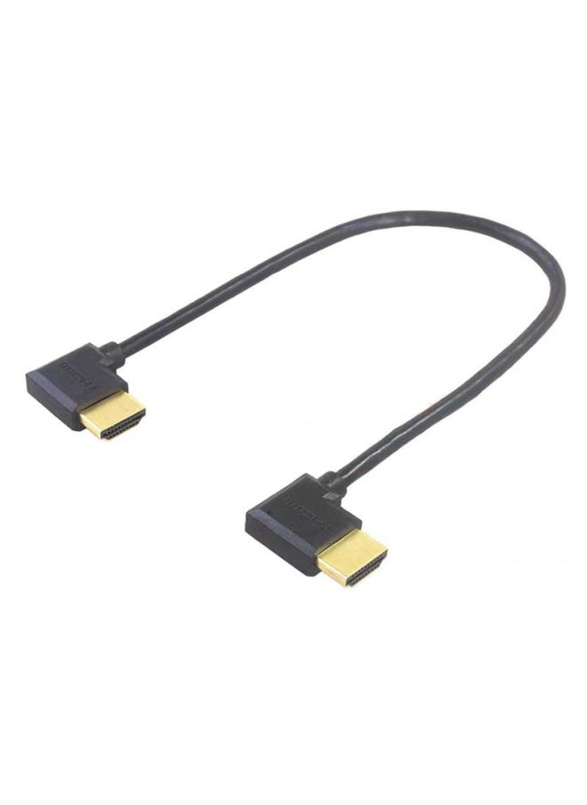 Generic Hdmi Elbow Line Hdmi Left Bend To Right Bend Line Double Bend Hdmi Line 90 Degree Elbow Hd Line Support-Color:Straight Head To Left Bend-Line Length:0.3m  - Image 3