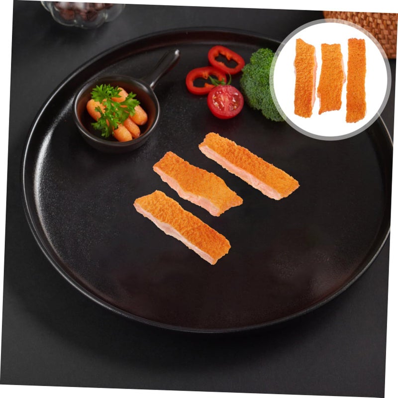 6Pcs Artificial Fried Food Simulation Realistic Pork Cutlet Models Shop Display Photography Props - Image 4