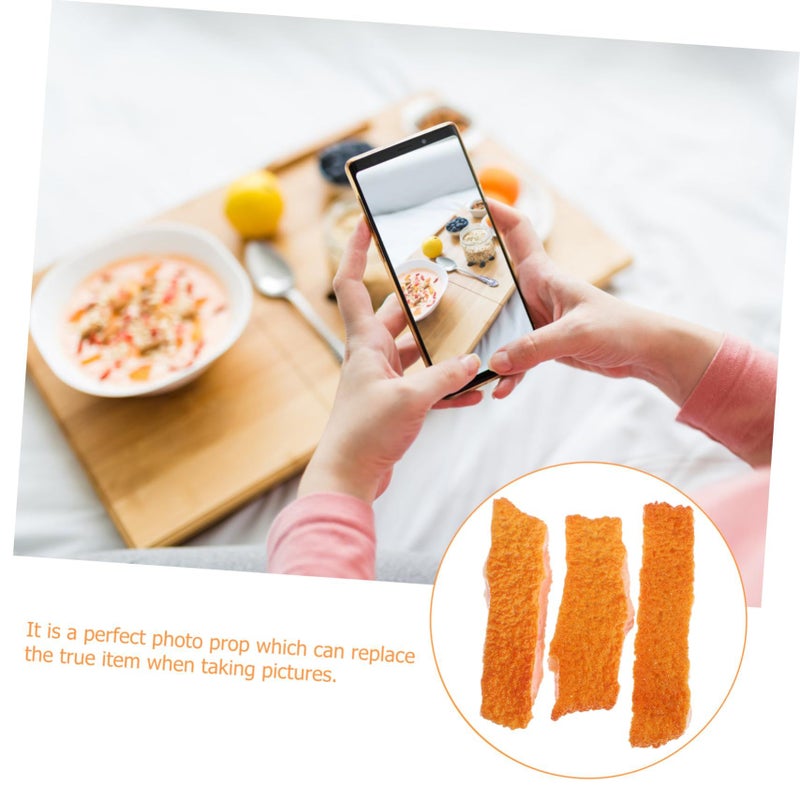 6Pcs Artificial Fried Food Simulation Realistic Pork Cutlet Models Shop Display Photography Props - Image 3