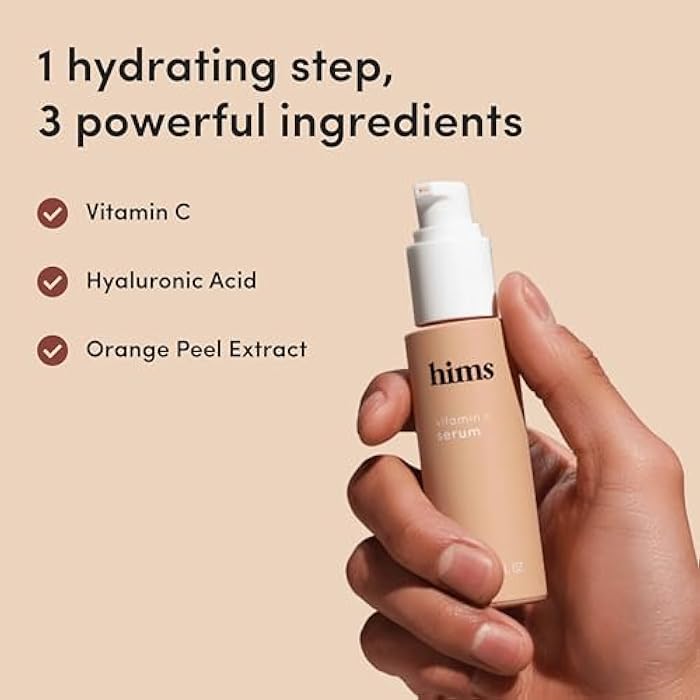 HIMS & HERS hims Vitamin C Serum for Men - Brightens, Evens Skin Tone, Reduces Wrinkles - Highly Concentrated Anti-Aging Vitamin C Face Serum for Men - 1 fl oz - Image 5