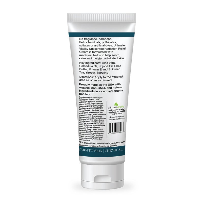 UltimateVitality Unscented Radiation Burn Relief Cream â€“ Calendula Cream for Radiation Patients, Natural, Organic, Paraben, Pthalate Free - 6 ounces - Image 5