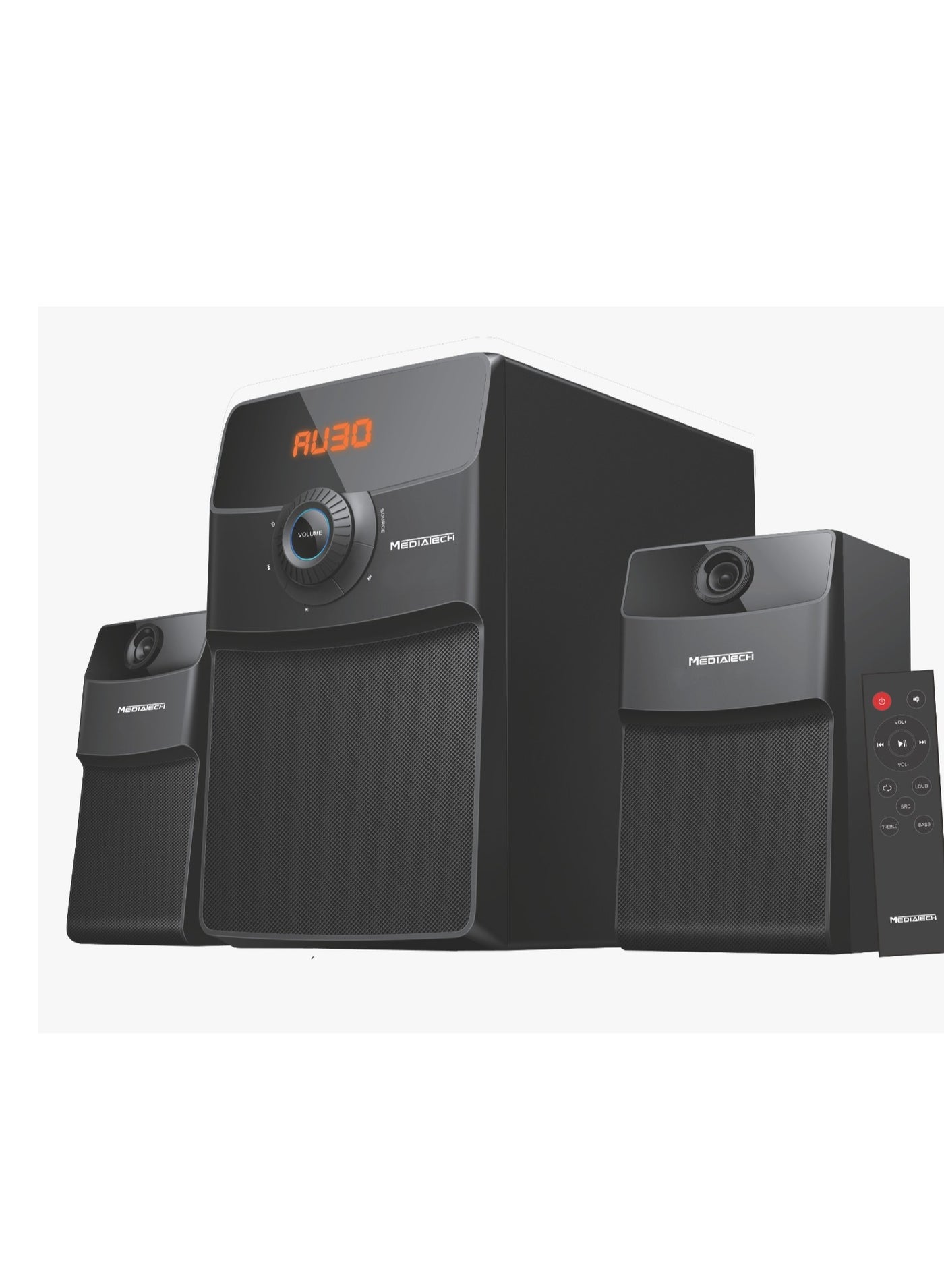 2.1 Channel Speaker System with Subwoofer With Remote Contro
