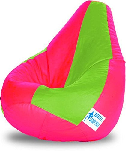 caddyFull Large Bean Bag Without Beans (Pink and Green) - Image 3