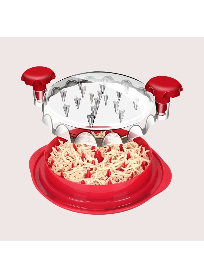 Chicken Shredder and Mincer Shredding Cutting Grinding Auxiliary Tool with Transparent Lid - Image 2