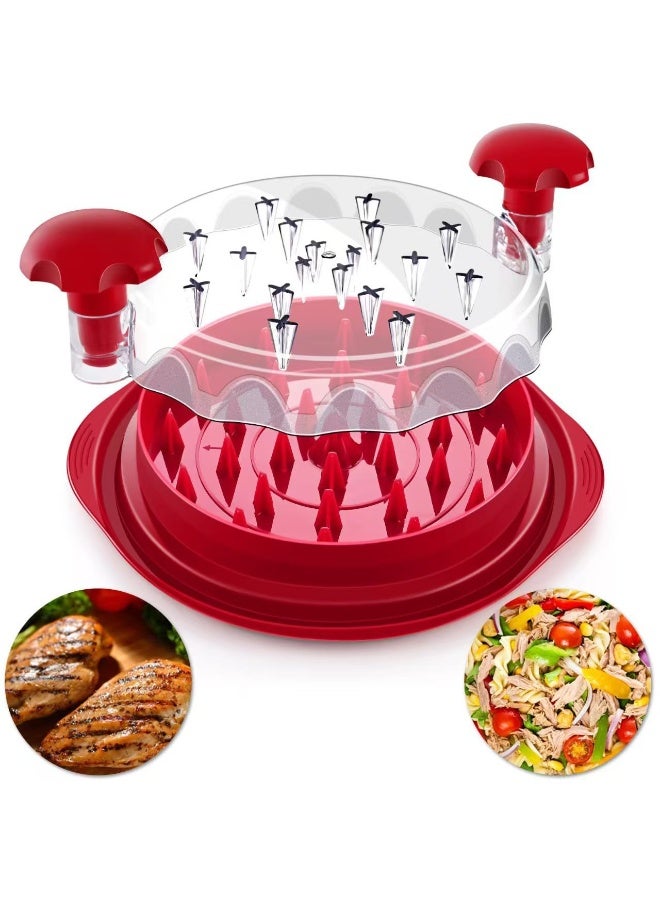 Chicken Shredder and Mincer Shredding Cutting Grinding Auxiliary Tool with Transparent Lid - Image 1