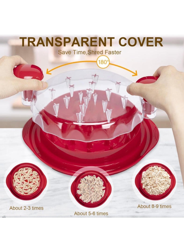 Chicken Shredder and Mincer Shredding Cutting Grinding Auxiliary Tool with Transparent Lid - Image 4