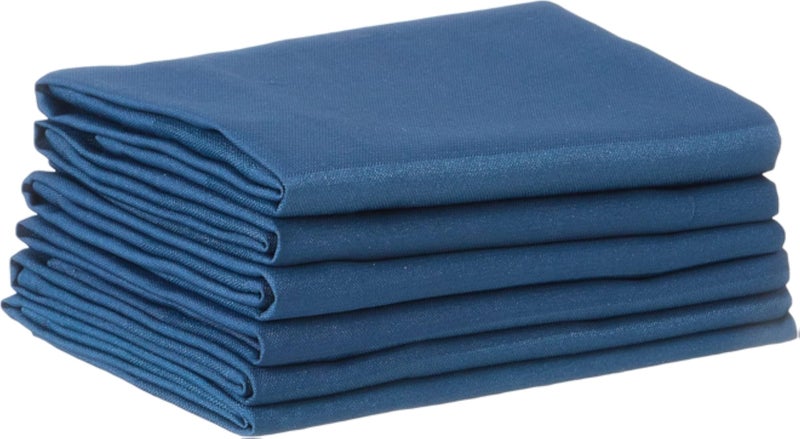 Table Cloth Napkin Navy Satin Band Size 46*46 cm , 6 Pcs. Pack.