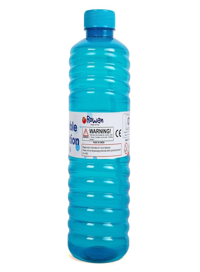 روان زجاجة روان الفقاعية سعة 1 لتر باللون الأزرق مع غطاء سهل الإمساك، مناسبة للأطفال من عمر 3 سنوات فما فوق - Image 4