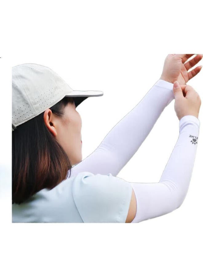 KELME Ice Sleeves For Men [Set Of 4], Sun Protection Arm Sleeves For Women, Ice Silk Sleeves, Summer Cycling Fishing Driving Arm Guards, Basketball Sleeves - Image 3