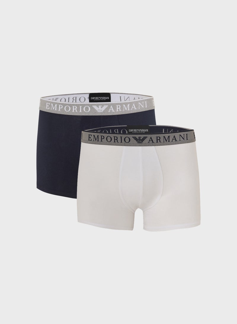 EMPORIO ARMANI 2 Pack Of Logo Boxers - Image 1