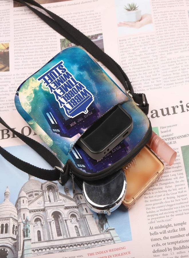 PLITI Dr Who TV Show Inspired Gift Dr who Crossbody Bag Policeman Box Fan Gift Wibbly Wobbly Timey Wimey Stuff Gift (Wibbly Wobbly ZCbag) - Image 3